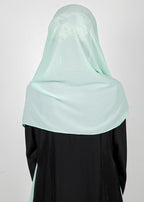 BeingMuslims Textured Muna Chiffon Hijab Light Mint Pack of 10