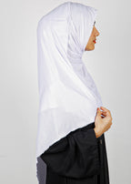 BeingMuslims Textured Muna Chiffon Hijab White Pack of 10