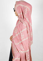 BeingMuslims Desginer Embroidered Cotton Hijab Light Pink Pack of 10