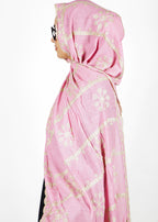 BeingMuslims Desginer Embroidered Cotton Hijab Pink Pack of 10