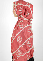 BeingMuslims Desginer Embroidered Cotton Hijab Brick Red Pack of 10