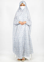 BeingMuslims Printed Jilbab Ankle Length Misty Cool Grey Pack of 10