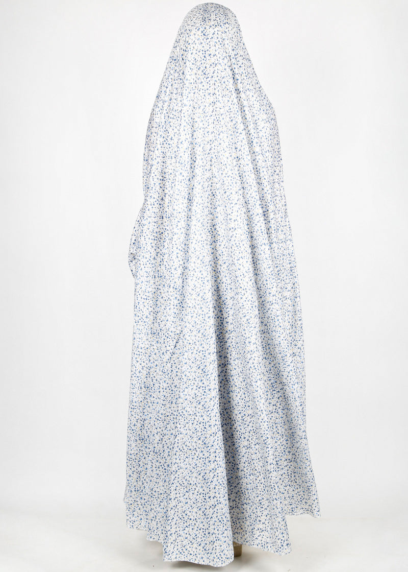 BeingMuslims Printed Jilbab Ankle Length Misty Cool Grey Pack of 10