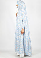 BeingMuslims Printed Jilbab Ankle Length Soft Off-White Pack of 10