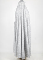 BeingMuslims Printed Jilbab Ankle Length Light Neutral Grey Pack of 10