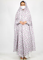 BeingMuslims Printed Jilbab Ankle Length Soft Light Grey Pack of 10