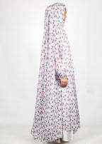 BeingMuslims Printed Jilbab Ankle Length Soft Light Grey Pack of 10