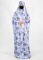 BeingMuslims Printed Jilbab Full Length Soft Ivory Off-White Pack of 10