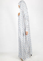 BeingMuslims Printed Jilbab Full Length Light Warm Ivory Pack of 10