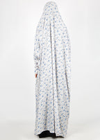 BeingMuslims Printed Jilbab Full Length Light Warm Ivory Pack of 10