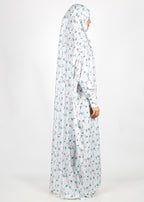 BeingMuslims Printed Jilbab Full Length Soft Off-White Pack of 10