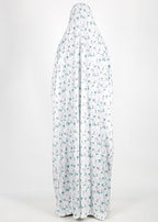 BeingMuslims Printed Jilbab Full Length Soft Off-White Pack of 10