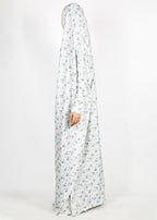BeingMuslims Printed Jilbab Full Length Warm Off-White Pack of 10