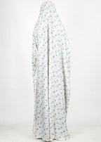 BeingMuslims Printed Jilbab Full Length Warm Off-White Pack of 10