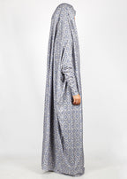 BeingMuslims Printed Jilbab Full Length Light Cool Grey Pack of 10