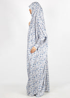 BeingMuslims Printed Jilbab Full Length Light Ivory Pack of 10