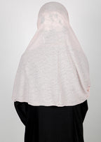 BeingMuslims Classic Ribbed Textured Jersey Hijab Baby Pink Pack of 10