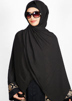 BeingMuslims Rich Malaysian GeorgetteHijab Black Pack of 10
