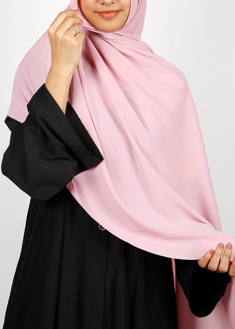 BeingMuslims Rich Malaysian GeorgetteHijab Blush pink Pack of 10