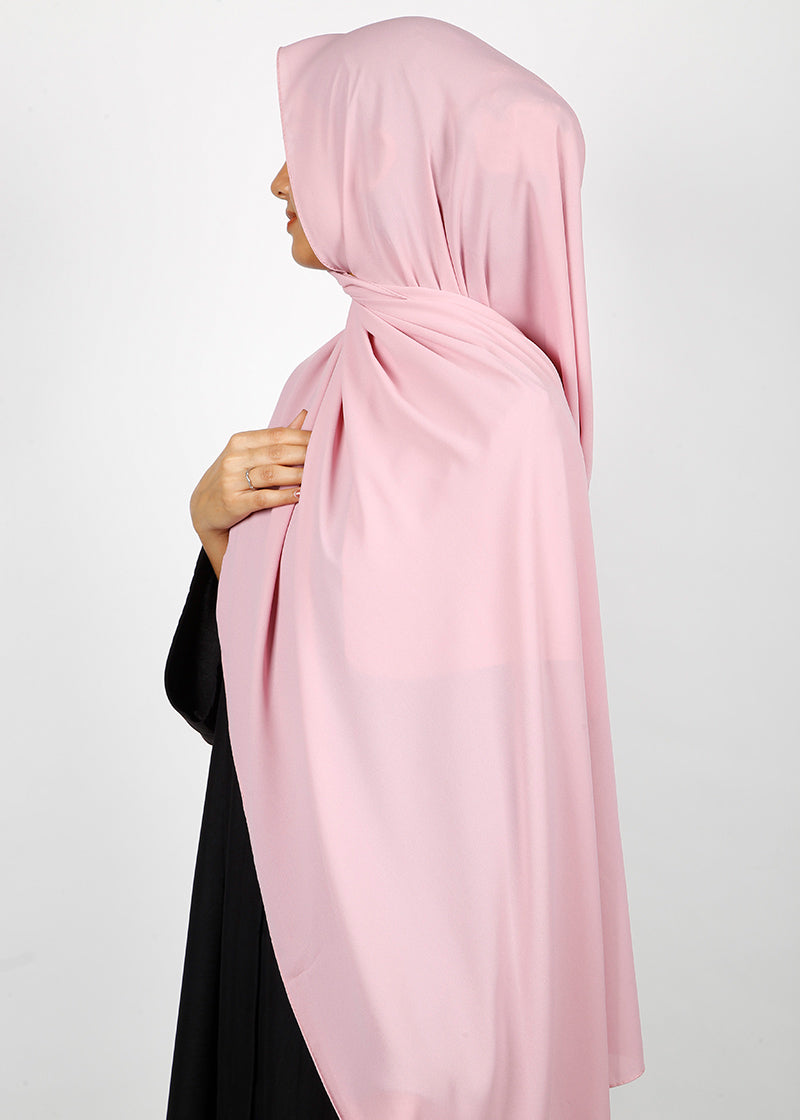 BeingMuslims Rich Malaysian GeorgetteHijab Blush pink Pack of 10
