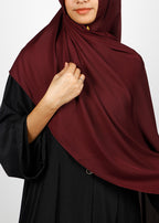 BeingMuslims Rich Malaysian GeorgetteHijab Burgundy Pack of 10