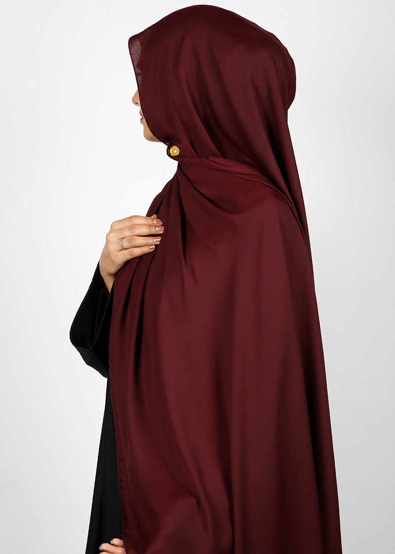 BeingMuslims Rich Malaysian GeorgetteHijab Burgundy Pack of 10