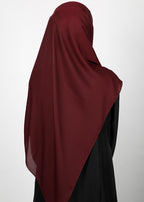 BeingMuslims Rich Malaysian GeorgetteHijab Burgundy Pack of 10