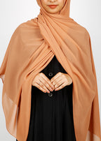 BeingMuslims Rich Malaysian GeorgetteHijab Caramel Pack of 10