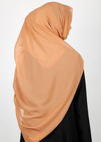 BeingMuslims Rich Malaysian GeorgetteHijab Caramel Pack of 10