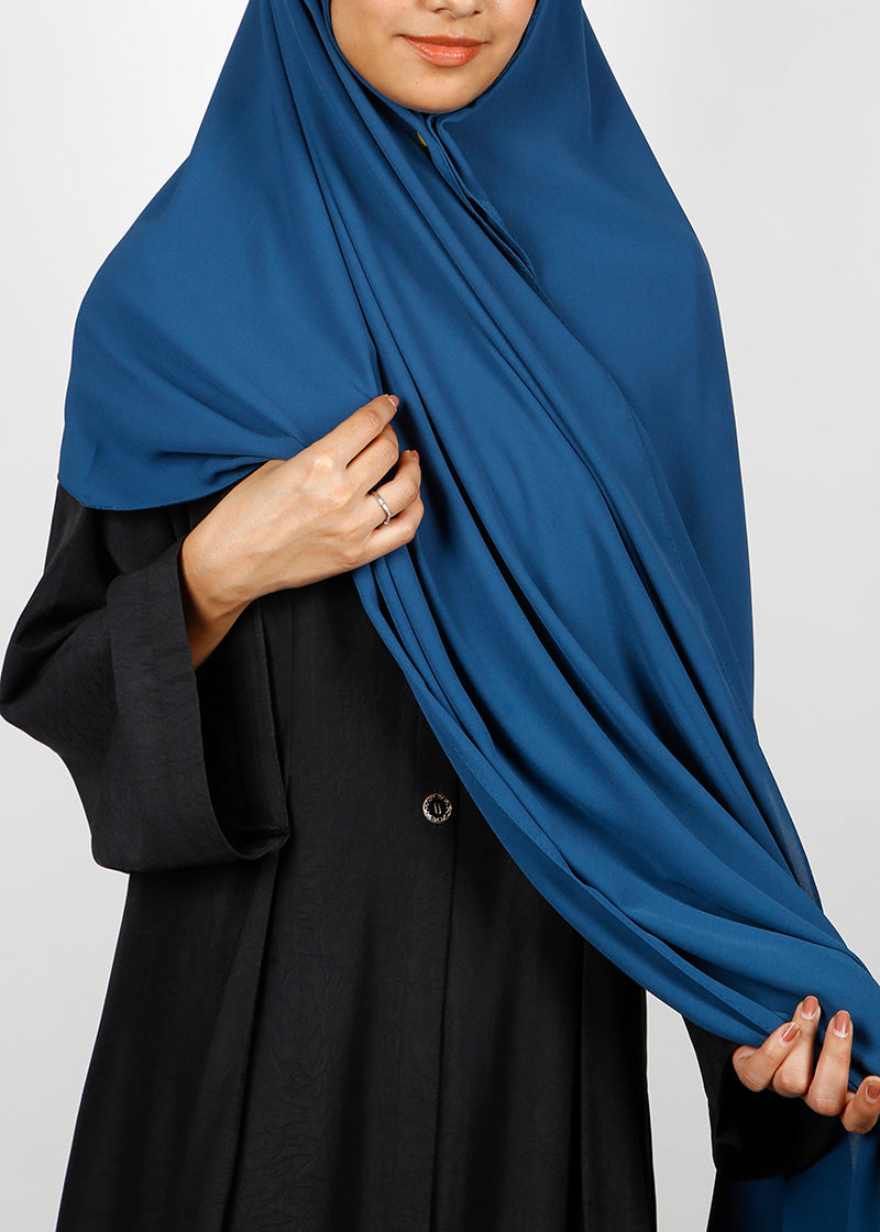 BeingMuslims Rich Malaysian GeorgetteHijab Cobalt Blue Pack of 10