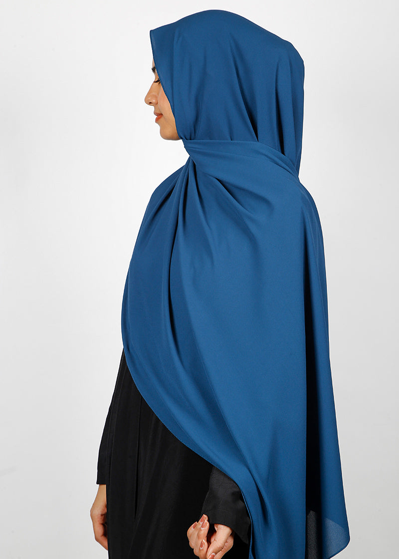 BeingMuslims Rich Malaysian GeorgetteHijab Cobalt Blue Pack of 10