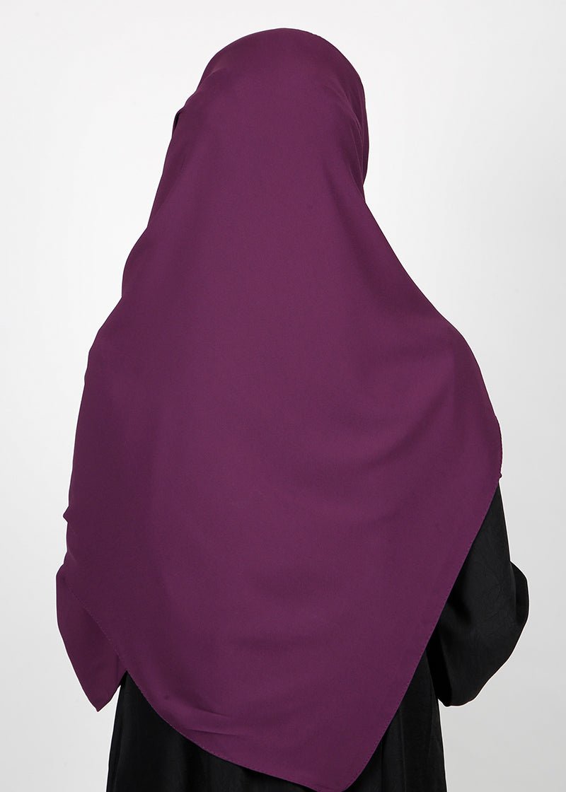 BeingMuslims Rich Malaysian GeorgetteHijab Deep Purple Pack of 10