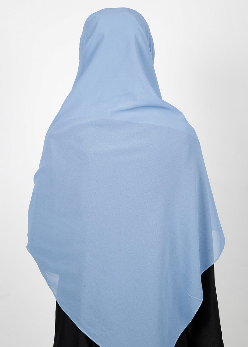 BeingMuslims Rich Malaysian GeorgetteHijab French Blue Pack of 10
