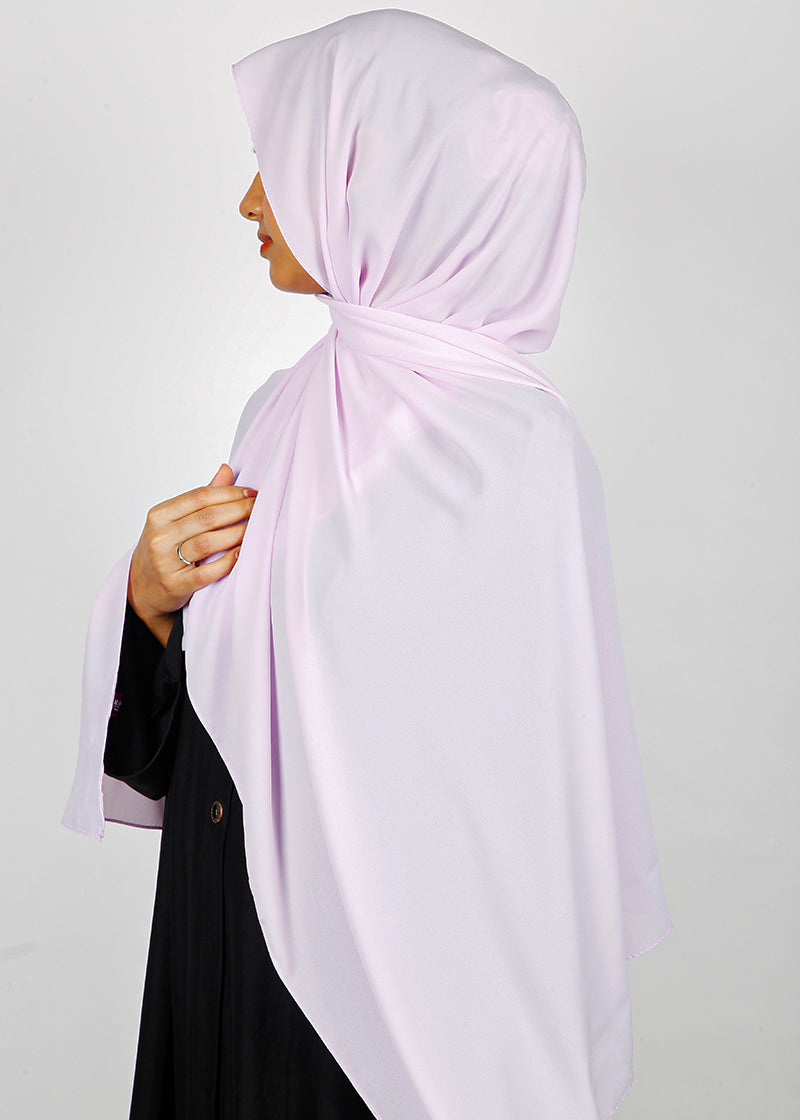 BeingMuslims Rich Malaysian GeorgetteHijab Light Lavendar Pack of 10