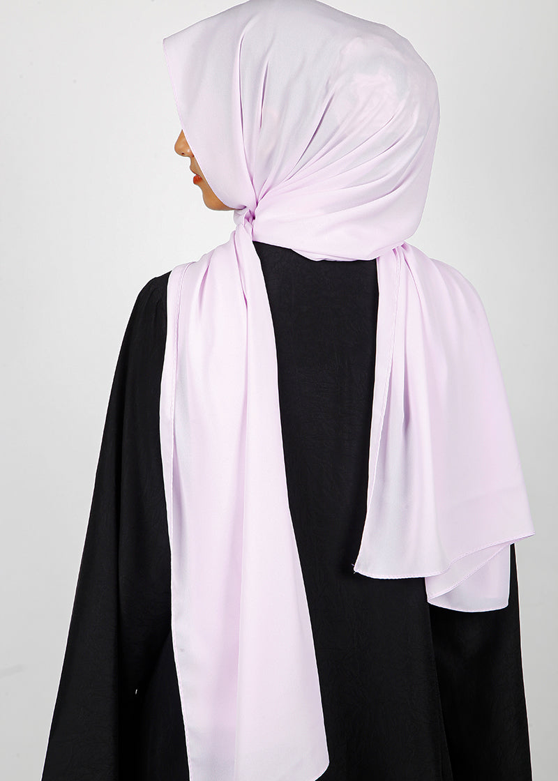 BeingMuslims Rich Malaysian GeorgetteHijab Light Lavendar Pack of 10