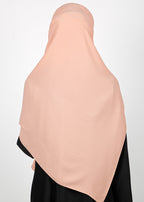 BeingMuslims Rich Malaysian GeorgetteHijab Light Peach Pack of 10