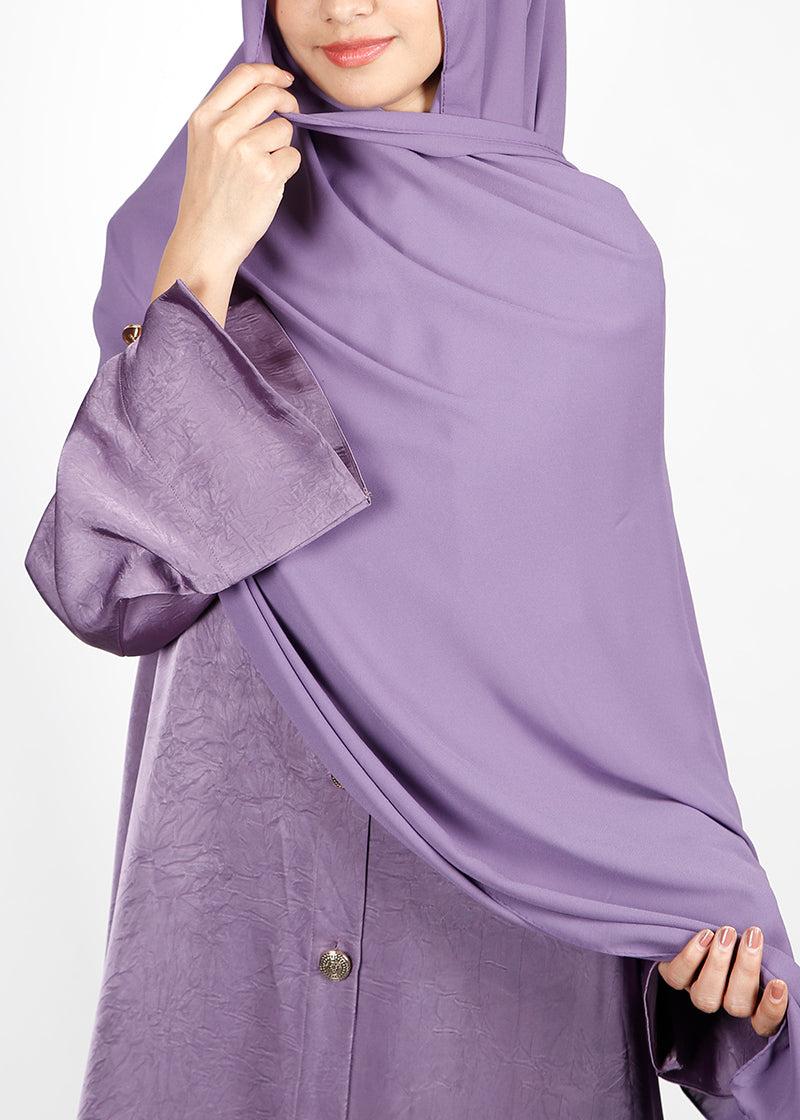 BeingMuslims Rich Malaysian GeorgetteHijab Light Purple Pack of 10