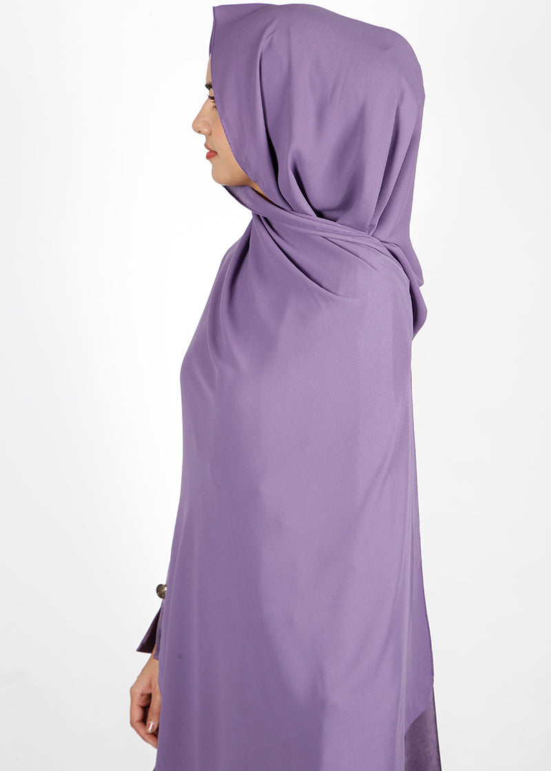 BeingMuslims Rich Malaysian GeorgetteHijab Light Purple Pack of 10