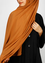 BeingMuslims Rich Malaysian GeorgetteHijab Mustard Pack of 10