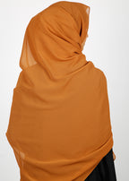 BeingMuslims Rich Malaysian GeorgetteHijab Mustard Pack of 10