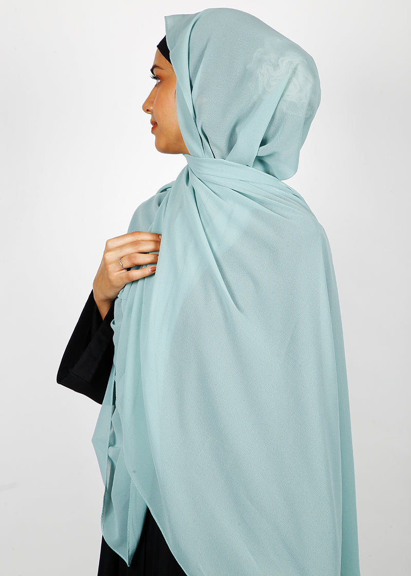 BeingMuslims Rich Malaysian GeorgetteHijab Pale Blue Pack of 10