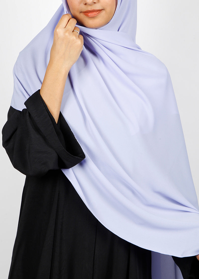 BeingMuslims Rich Malaysian GeorgetteHijab Pale Lilac Pack of 10