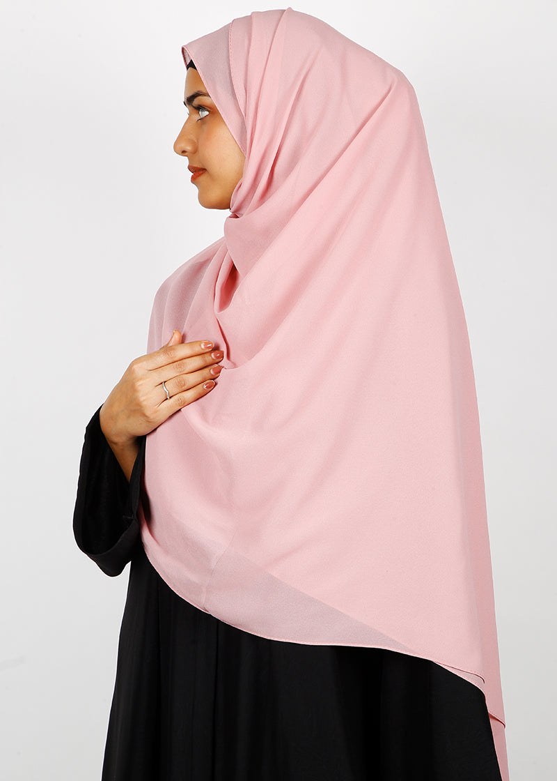 BeingMuslims Rich Malaysian GeorgetteHijab Pink Pack of 10