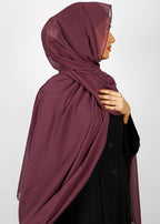 BeingMuslims Rich Malaysian GeorgetteHijab Plum Pack of 10