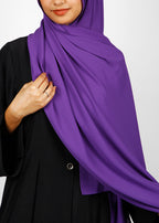 BeingMuslims Rich Malaysian GeorgetteHijab Plum Pack of 10
