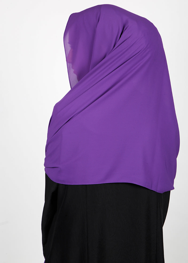 BeingMuslims Rich Malaysian GeorgetteHijab Plum Pack of 10