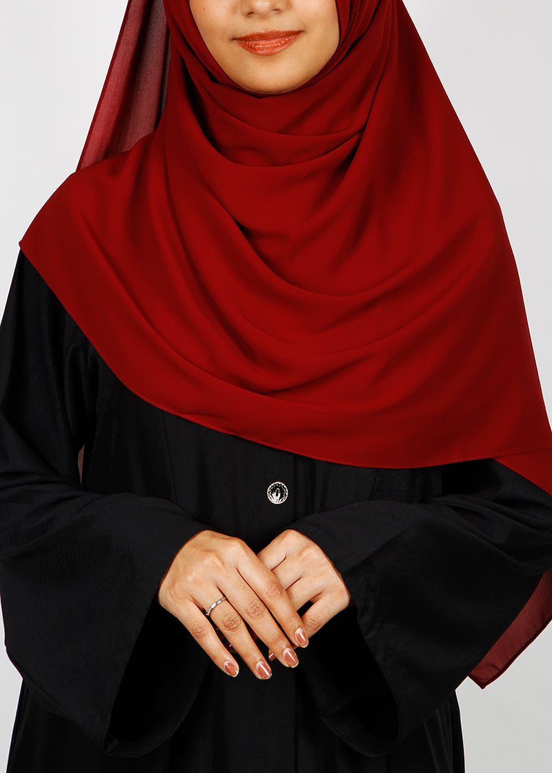 BeingMuslims Rich Malaysian GeorgetteHijab Plum Pack of 10