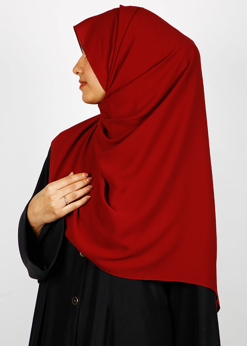 BeingMuslims Rich Malaysian GeorgetteHijab Plum Pack of 10