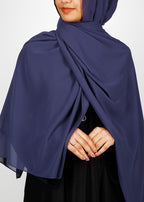BeingMuslims Rich Malaysian GeorgetteHijab Plum Pack of 10
