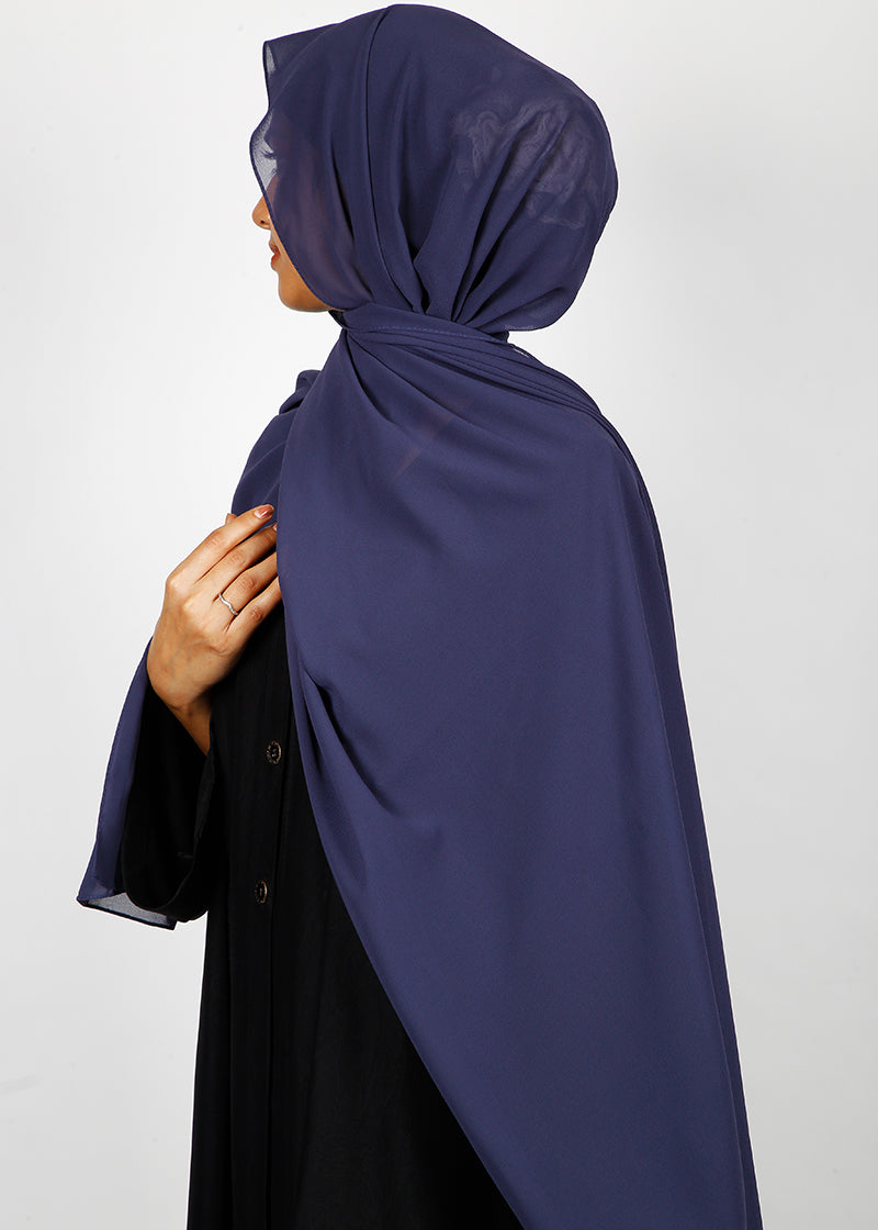 BeingMuslims Rich Malaysian GeorgetteHijab Plum Pack of 10